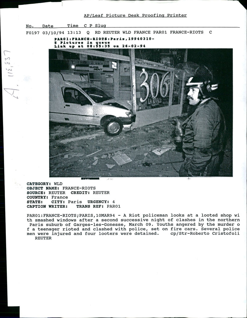 Youths angered by the murder of a teenager. - Vintage Photograph