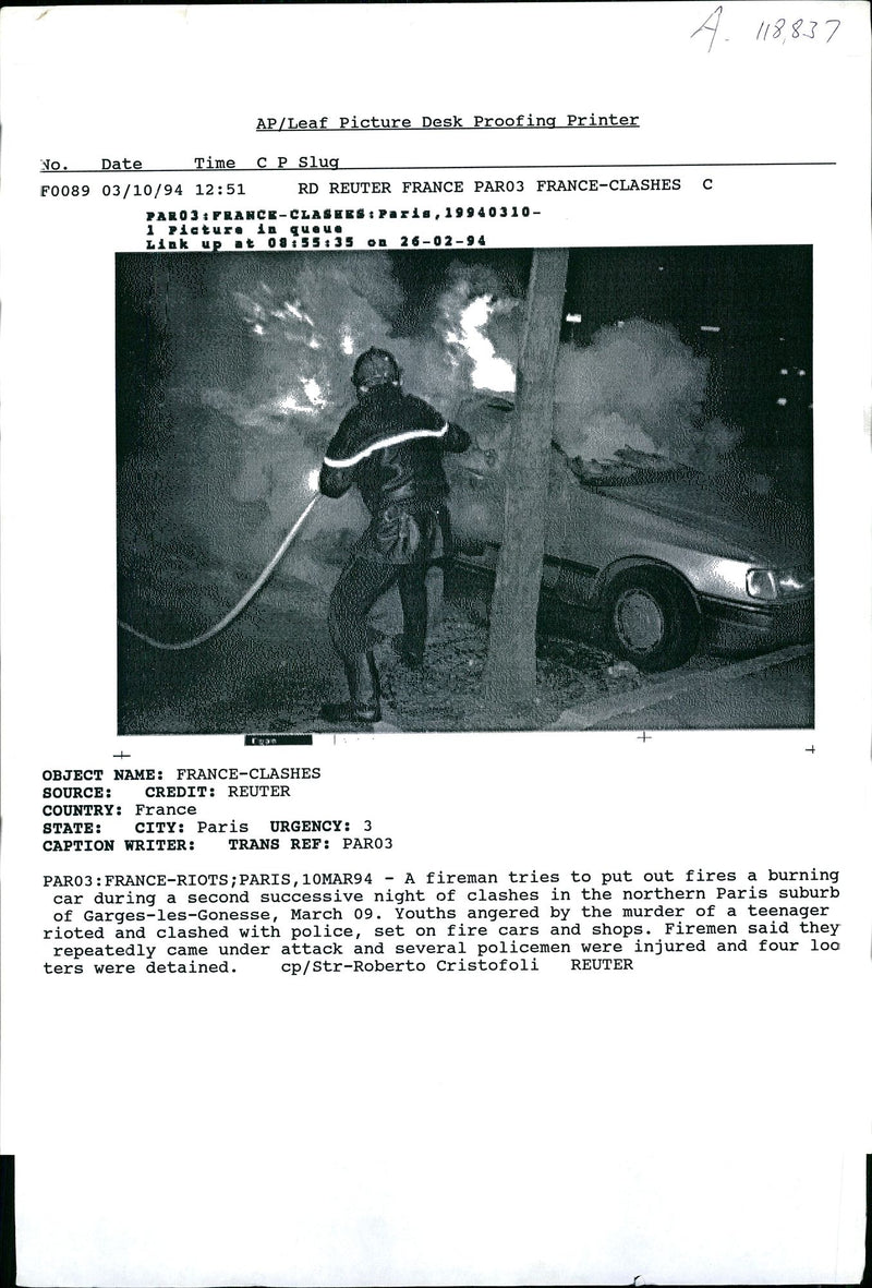 Youths angered by the murder of a teenager. - Vintage Photograph