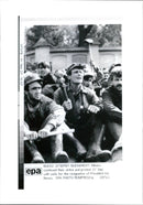 Miners continued their strike and protest. - Vintage Photograph