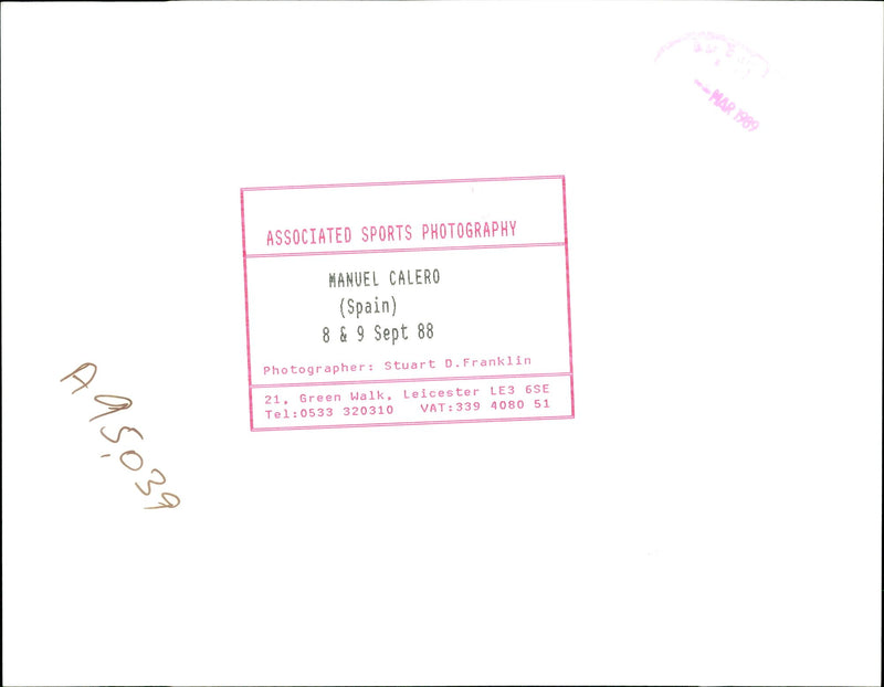 Manuel Caleno. - Vintage Photograph