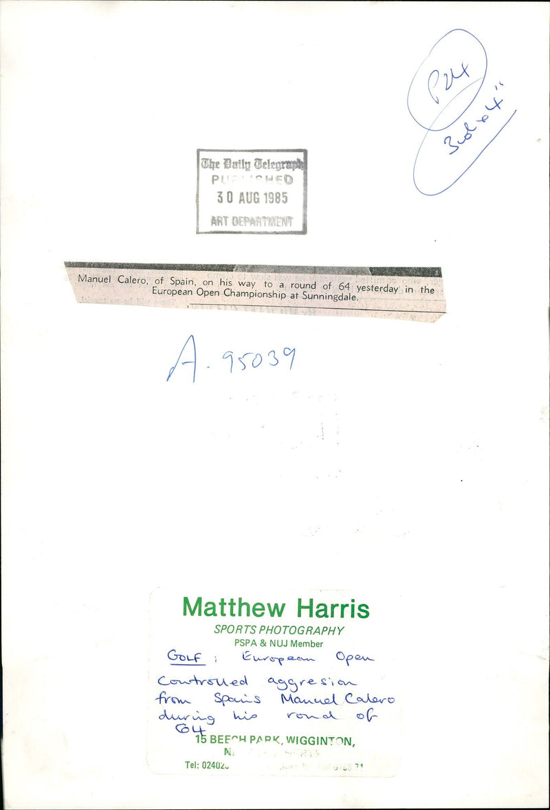 Manuel Caleno. - Vintage Photograph