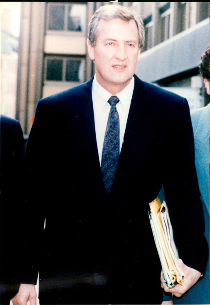Brian Perry defendant in brinks mat trial. - Vintage Photograph