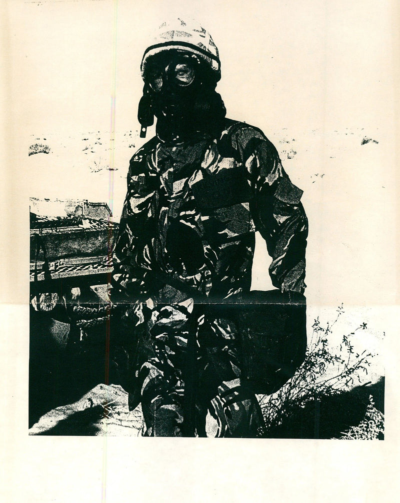 Chemical Warfare. - Vintage Photograph