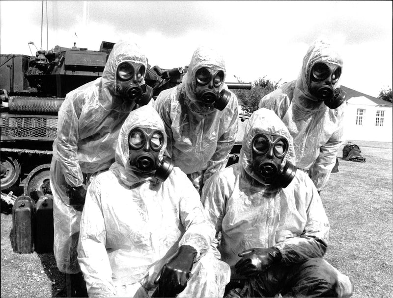 Chemical Warfare. - Vintage Photograph