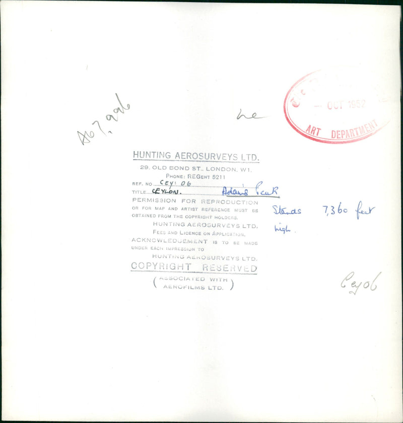 Adam's Peak. - Vintage Photograph