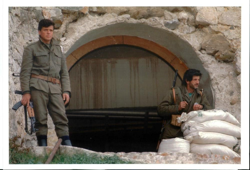 Rebel Muslim soldiers loyal to Fikret Abdic. - Vintage Photograph