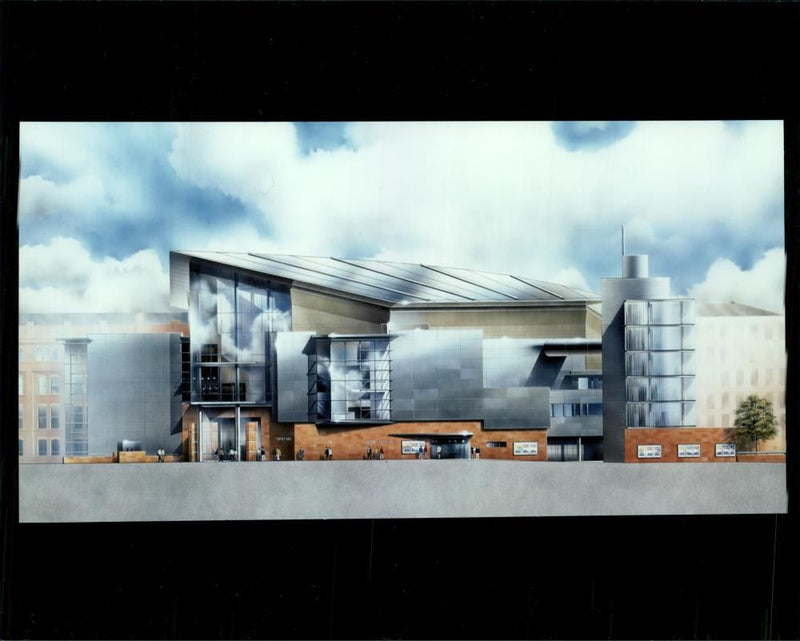 Manchester: International Concert Hall. - Vintage Photograph