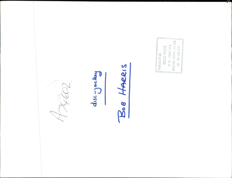 Bob Harris, English music presenter and TV host - Vintage Photograph