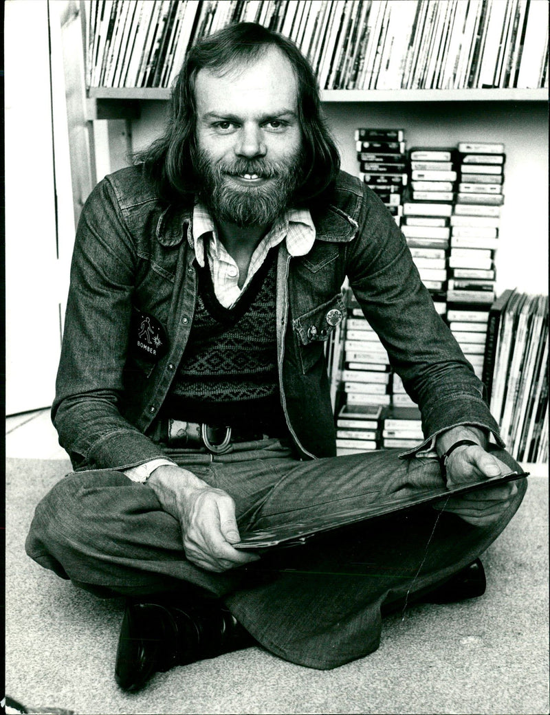 Bob Harris, English music presenter and TV host - Vintage Photograph