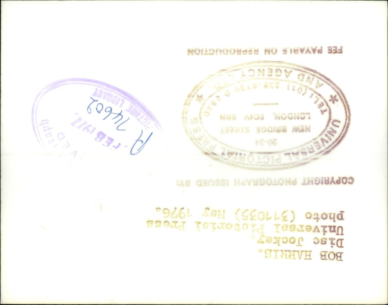 Bob Harris, English music presenter and TV host - Vintage Photograph