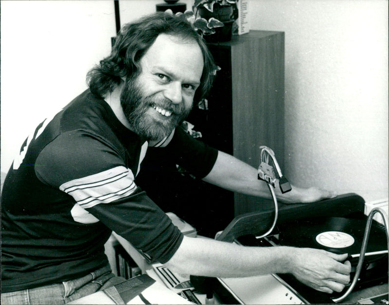 Bob Harris, English music presenter and TV host - Vintage Photograph