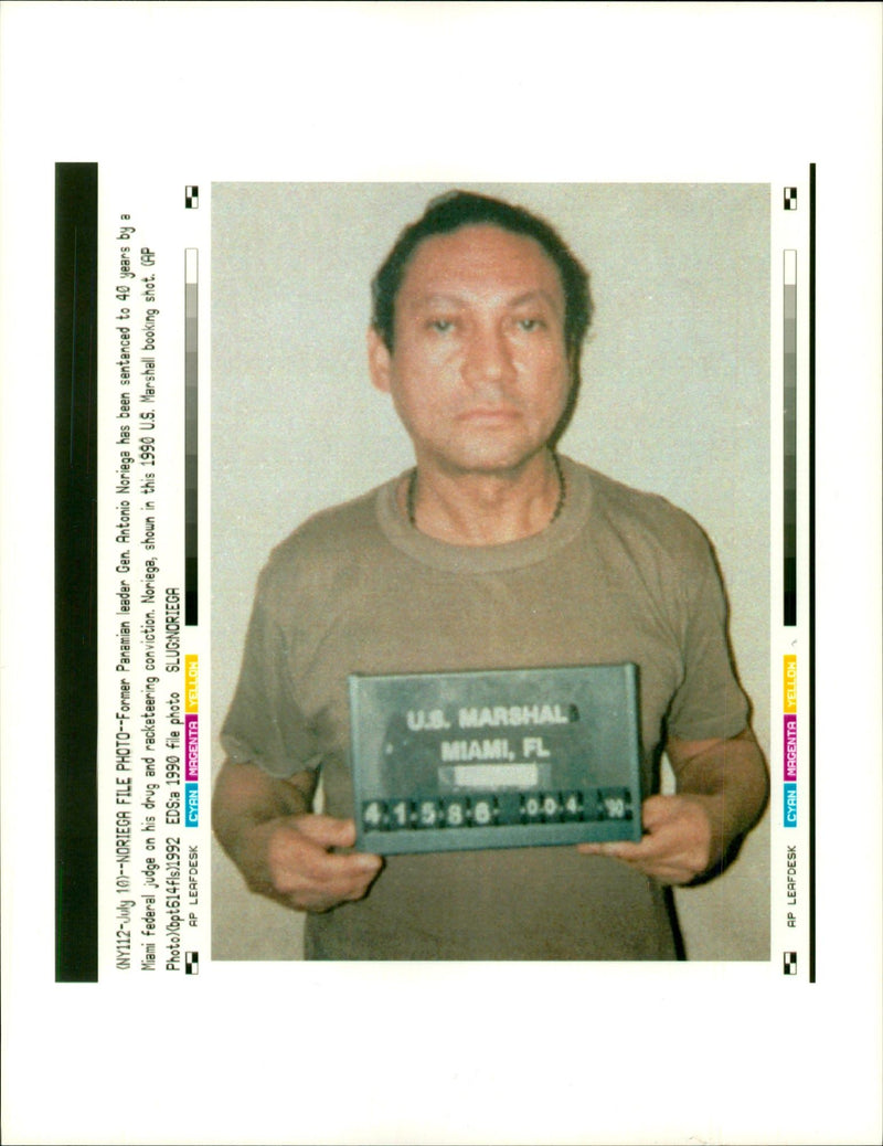 Manuel Noriega. - Vintage Photograph