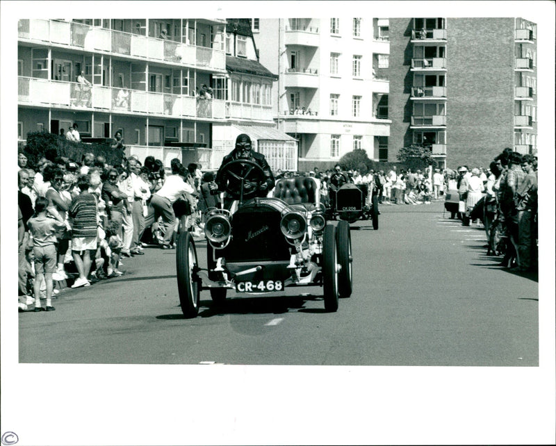 1904 Mercedes Racer. - Vintage Photograph