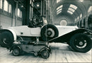 1923 Rolls-Royce Silver Ghost and Bugatti. - Vintage Photograph