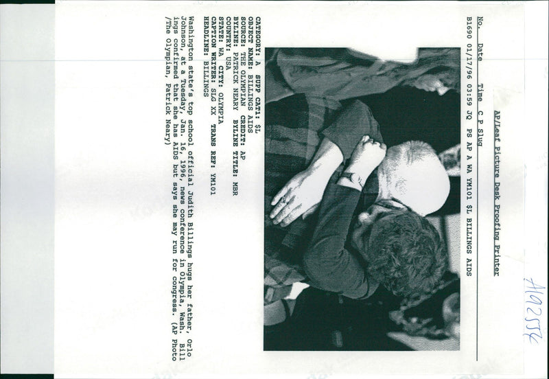 1996 JOHNSON WRITER COUNTRY - Vintage Photograph