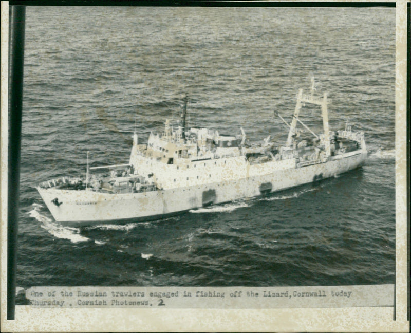 Ships Russian Fishing Fleet. - Vintage Photograph