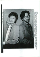 Sue Lawley with Eric Clapton. - Vintage Photograph