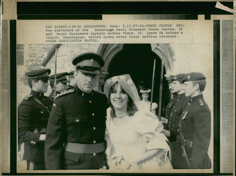 Captain Andrew Teare and Susan Jacobs. - Vintage Photograph