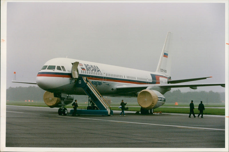 The Tupolev TU - 204 civil star of the CIS Presence. - Vintage Photograph