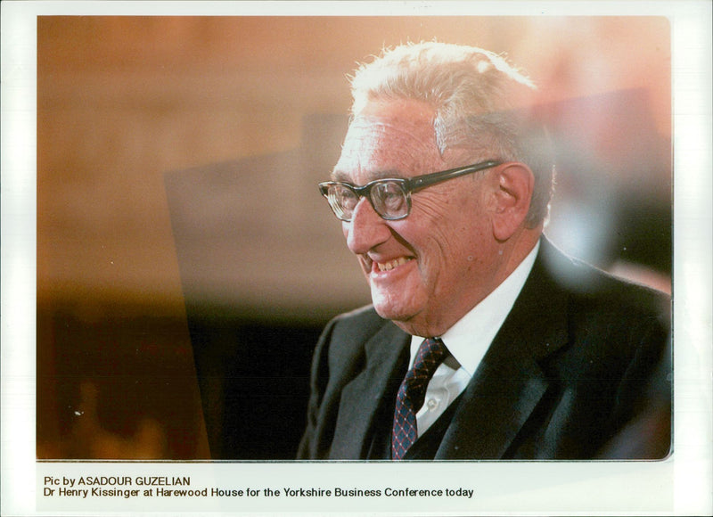 Henry Kissinger. - Vintage Photograph