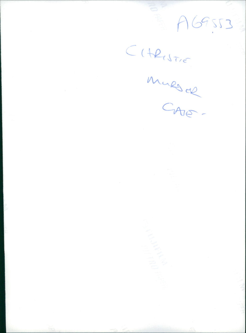 Christie murder case. - Vintage Photograph