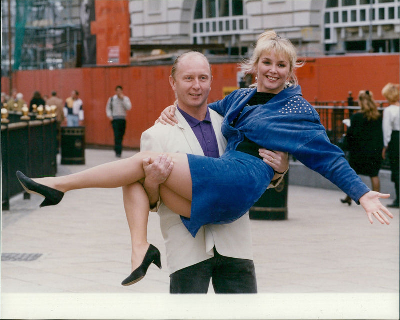 Cheryl baker with Steve Stroud. - Vintage Photograph