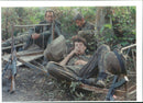 Bosnia Army soldiers rest. - Vintage Photograph
