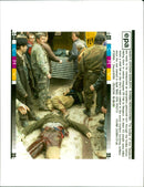 The bodies of two sarajevan. - Vintage Photograph