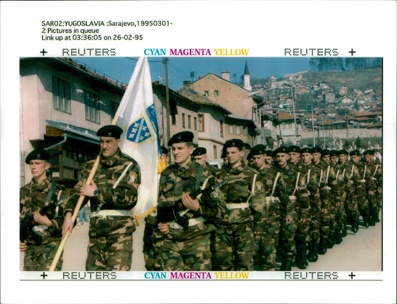 1995 MARCH SARAJEVO PART DANILO KRSTANOVIC WRITER PUBLISHED COUNTRY ARMY - Vintage Photograph