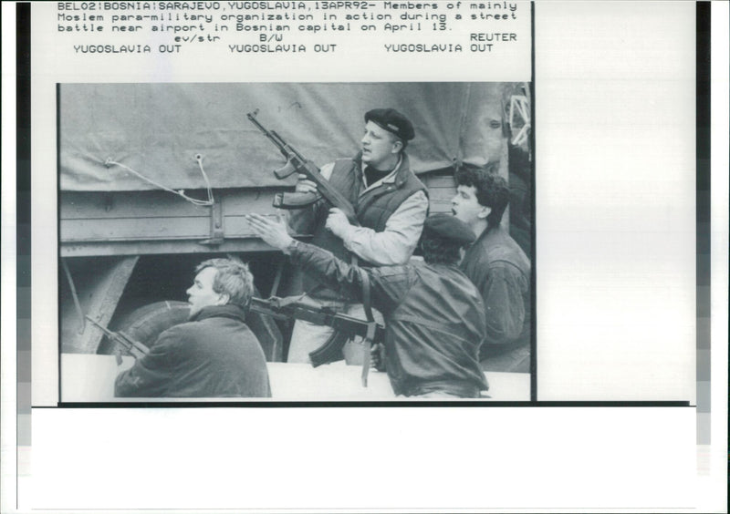 Bosnia War 1992 - Vintage Photograph