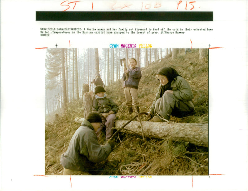 Bosnia War 1992 - Vintage Photograph