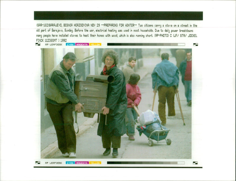 Bosnia War 1992 - Vintage Photograph