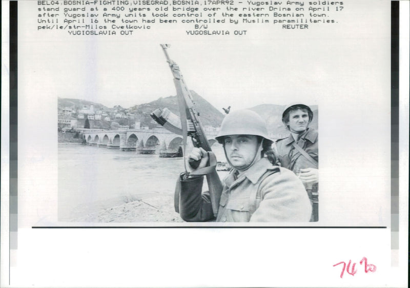 Bosnia War 1992 - Vintage Photograph