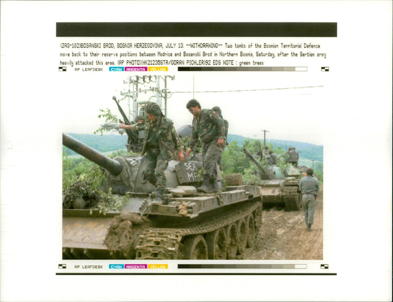 Bosnia War 1992 - Vintage Photograph