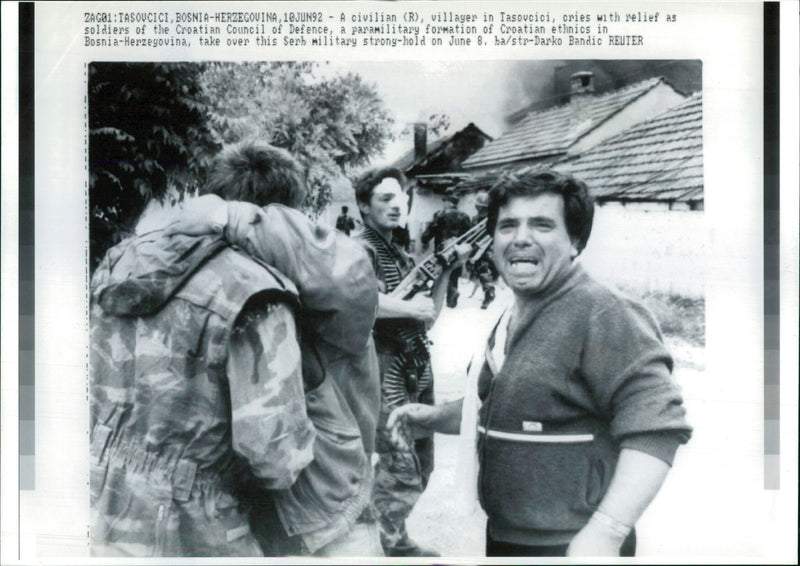 Bosnia War 1992 - Vintage Photograph