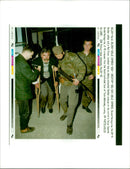 A Serbian soldier and a Red Cross volunteer. - Vintage Photograph