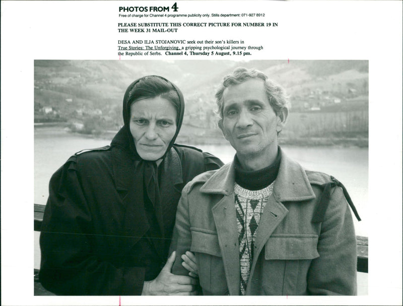Desa and Ilja Stojanovic. - Vintage Photograph