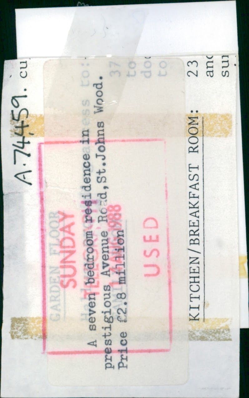 A seven bedroom residence in Prestigious Avenue Road. - Vintage Photograph