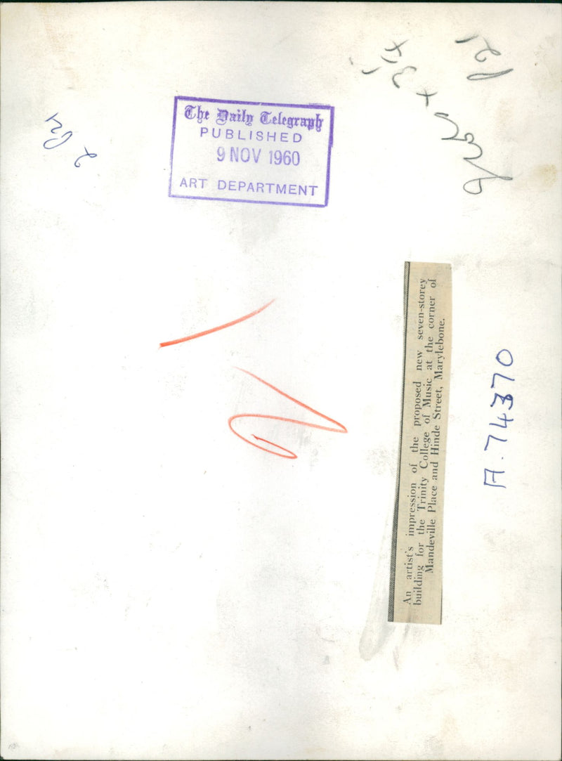 London: Trinity College of Music - Vintage Photograph