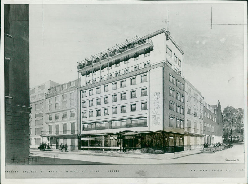 London: Trinity College of Music - Vintage Photograph