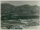 Birds Eye view of Klein Drakenstein Valley. - Vintage Photograph