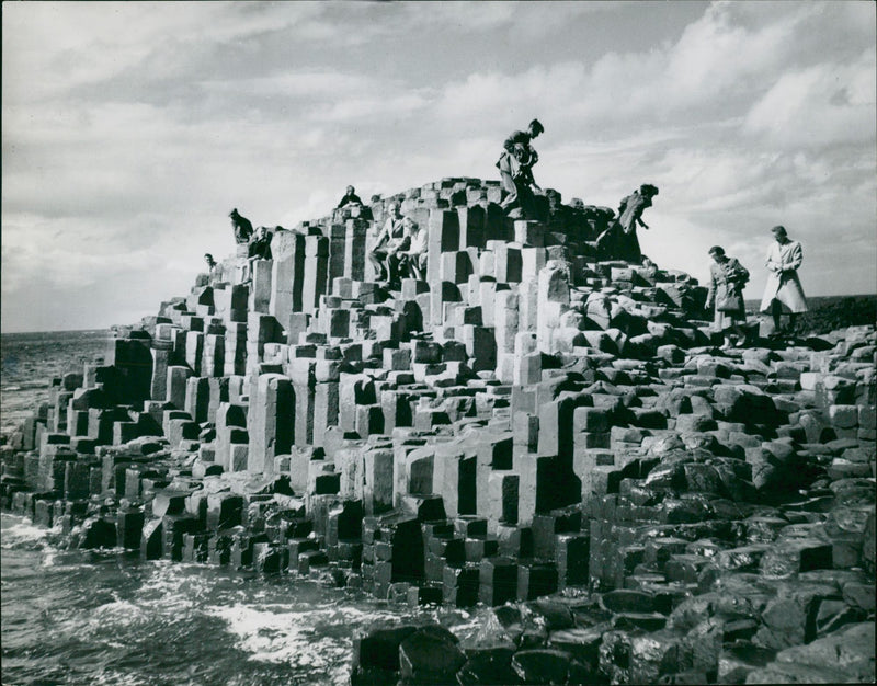 Giantis Causeway Ireland. - Vintage Photograph