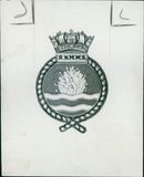 Badges: Royal Navy. - Vintage Photograph