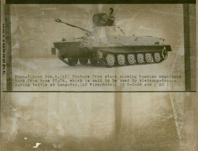 PT-76 tank - Vintage Photograph