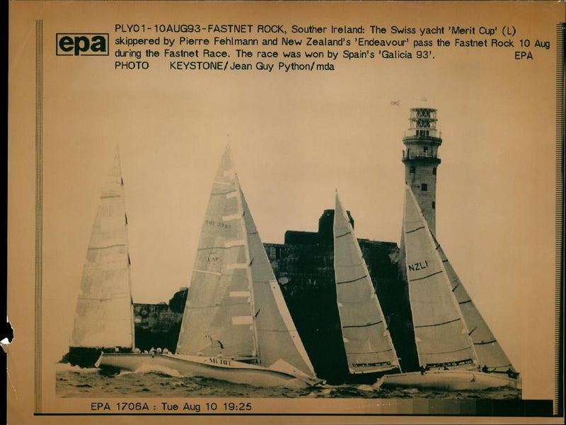 The Swiss Yacht Merit Cup. - Vintage Photograph
