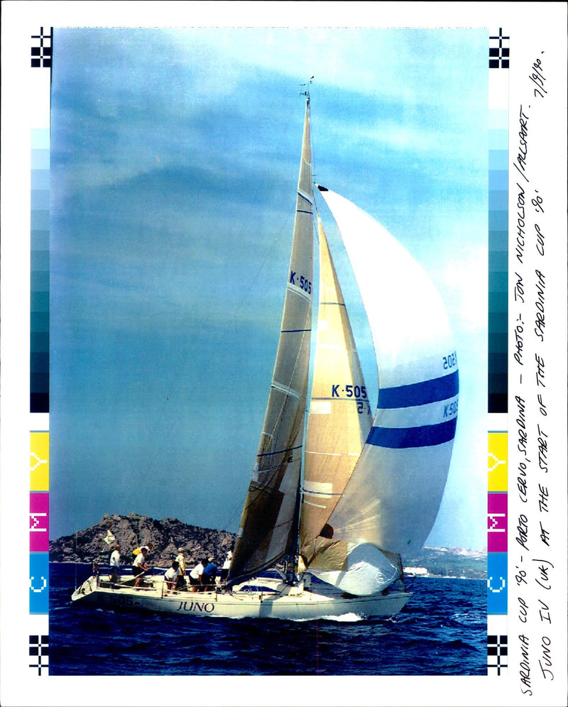 The Start of the Sardinia Cup. - Vintage Photograph
