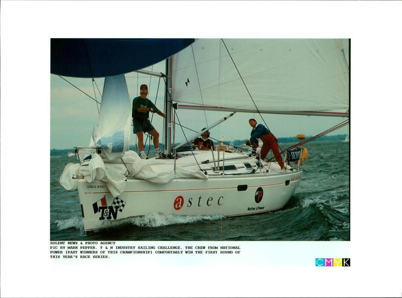 The Crew from National Power. - Vintage Photograph