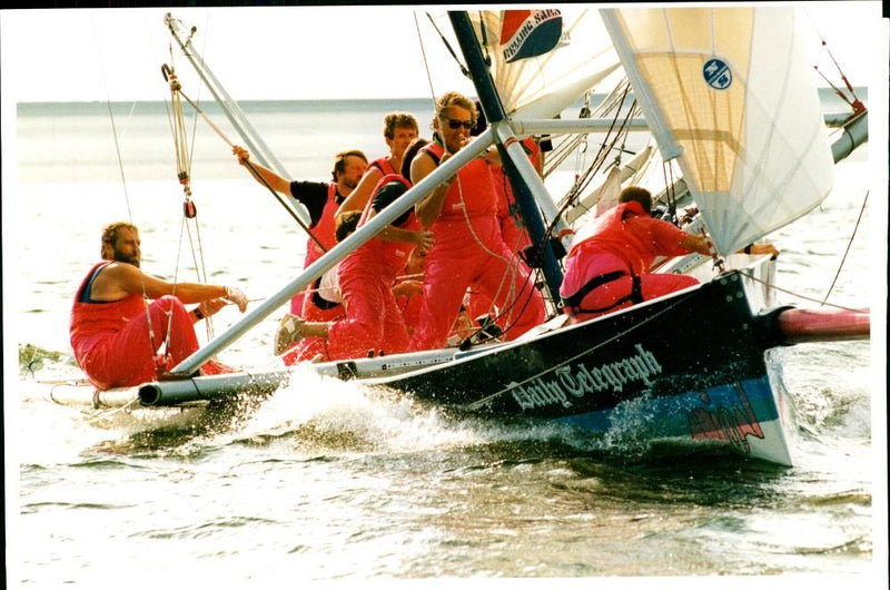 Sailing Ultra 30 Regatta at Queen Mother. - Vintage Photograph