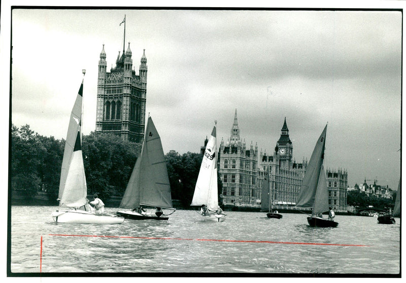 Peter Bottonley with Son Josh. - Vintage Photograph