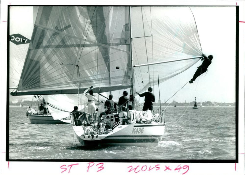 One Crewman aboard Speed on Intel. - Vintage Photograph